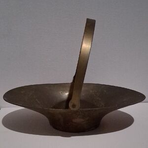 Vintage Brass Decorative Basket